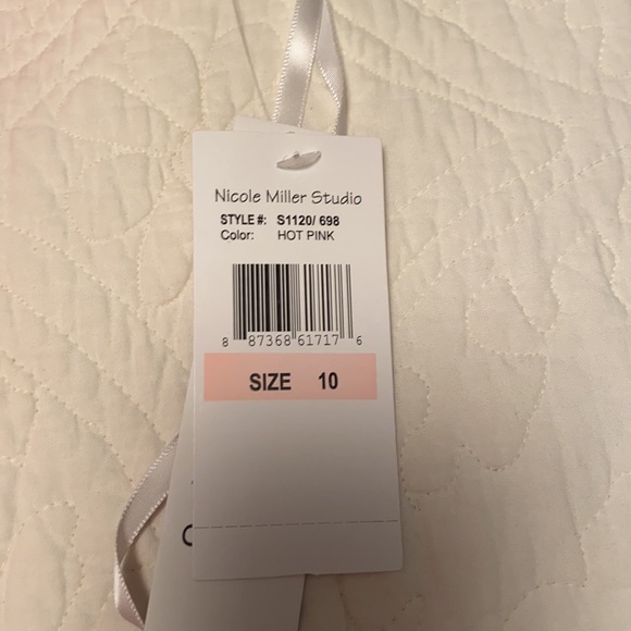 Nicole Miller Studio Pleated Halter Dress - Picture 6 of 6